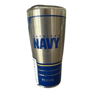 Tervis US Navy Forever Proud 20oz Stainless Tumbler Mug & Lid NEW